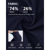 image:imagebaleaf Flare Leggings for Women Tummy Control with Pockets Yoga Pants High Waisted No Front Seam Bootcut PantsNavy Blue