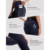image:imagebaleaf Flare Leggings for Women Tummy Control with Pockets Yoga Pants High Waisted No Front Seam Bootcut PantsNavy Blue