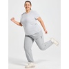 image:imagebaleaf Plus Size Hiking Pants for Women Lightweight Quick Dry Cargo Joggers Water Resistant with 4 Zipper Pockets UPF 50Light Gray