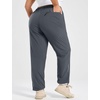 image:imagebaleaf Plus Size Hiking Pants for Women Lightweight Quick Dry Cargo Joggers Water Resistant with 4 Zipper Pockets UPF 50Plum Kitten