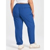 image:imagebaleaf Plus Size Hiking Pants for Women Lightweight Quick Dry Cargo Joggers Water Resistant with 4 Zipper Pockets UPF 50Royal Blue