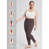 image:imagebaleaf Women Workout Leggings with Pockets High Waisted Tummy Control Yoga  78 ankle length leggings Tummy Control Super soft amp stretchy Great for running hiking or casual wearSeal Brown