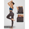 image:imagebaleaf Women Workout Leggings with Pockets High Waisted Tummy Control Yoga  78 ankle length leggings Tummy Control Super soft amp stretchy Great for running hiking or casual wearSeal Brown