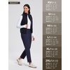 image:imagebaleaf Womens Fleece Lined Pant Waterproof Thermal Pocket Cold Weather Gear  27 Tapered Ankle Length Warm Fleece Lined With builtin drawstring Cold Weather Gear Work Golf CasualNavy