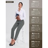 image:imagebaleaf Womens Fleece Lined Pant Waterproof Thermal Pocket Cold Weather Gear  27 Tapered Ankle Length Warm Fleece Lined With builtin drawstring Cold Weather Gear Work Golf CasualGrey