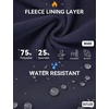image:imagebaleaf Womens Fleece Lined Pant Waterproof Thermal Pocket Cold Weather Gear  27 Tapered Ankle Length Warm Fleece Lined With builtin drawstring Cold Weather Gear Work Golf CasualNavy