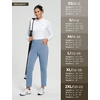image:imagebaleaf Womens Fleece Lined Pant Waterproof Thermal Pocket Cold Weather Gear  27 Tapered Ankle Length Warm Fleece Lined With builtin drawstring Cold Weather Gear Work Golf CasualBlue