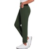 image:imagebaleaf Womens Fleece Lined Pant Waterproof Thermal Pocket Cold Weather Gear  27 Tapered Ankle Length Warm Fleece Lined With builtin drawstring Cold Weather Gear Work Golf CasualGreen