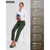 image:imagebaleaf Womens Fleece Lined Pant Waterproof Thermal Pocket Cold Weather Gear  27 Tapered Ankle Length Warm Fleece Lined With builtin drawstring Cold Weather Gear Work Golf CasualGreen