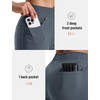 image:imagebaleaf Womens Golf Pants 27 Casual Work Travel Rivet High Waist PocketsDark Gray