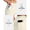 image:imagebaleaf Womens Golf Pants 27 Casual Work Travel Rivet High Waist PocketsPink