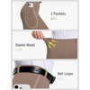 image:imagebaleaf Womens Horse Riding Pants Full Seat Silicone Equestrian Breeches Horseback Riding Tights Storage PocketsBrown