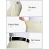 image:imagebaleaf Womens Horse Riding Pants Full Seat Silicone Equestrian Breeches Horseback Riding Tights Storage PocketsLight Brown
