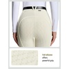 image:imagebaleaf Womens Horse Riding Pants Full Seat Silicone Equestrian Breeches Horseback Riding Tights Storage PocketsLight Brown