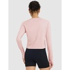 image:imagebaleaf Womens Long Sleeve Workout Tops Sun Shirts Quick Dry Breathable  UPF 50 Lightweight Moisturewicking UV SPF Thumbhole Crop Loose Fit for Athletic Running Gym Tennis YogaLight Pink