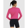 image:imagebaleaf Womens Long Sleeve Workout Tops Sun Shirts Quick Dry Breathable  UPF 50 Lightweight Moisturewicking UV SPF Thumbhole Crop Loose Fit for Athletic Running Gym Tennis YogaPink