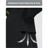 image:imagebaleaf Womens Rain Jackets Waterproof Packable Reflective Windbreaker Running Cycling Lightweight Jacket Hiking Gear HoodedBlack