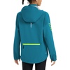 image:imagebaleaf Womens Rain Jackets Waterproof Packable Reflective Windbreaker Running Cycling Lightweight Jacket Hiking Gear HoodedBlue