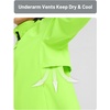 image:imagebaleaf Womens Rain Jackets Waterproof Packable Reflective Windbreaker Running Cycling Lightweight Jacket Hiking Gear HoodedFluorescent Green