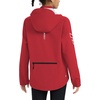 image:imagebaleaf Womens Rain Jackets Waterproof Packable Reflective Windbreaker Running Cycling Lightweight Jacket Hiking Gear HoodedRed