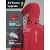 image:imagebaleaf Womens Rain Jackets Waterproof Packable Reflective Windbreaker Running Cycling Lightweight Jacket Hiking Gear HoodedRed