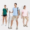 image:imagebaleaf Womens Short Sleeve T Shirts Crew Neck Workout Tops Running Shirts Sun Protection Quick Dry UVBlue