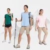 image:imagebaleaf Womens Short Sleeve T Shirts Crew Neck Workout Tops Running Shirts Sun Protection Quick Dry UVGreen