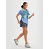 image:imagebaleaf Womens Short Sleeve T Shirts Crew Neck Workout Tops Running Shirts Sun Protection Quick Dry UVHeather Blue
