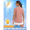 image:imagebaleaf Womens Short Sleeve T Shirts Crew Neck Workout Tops Running Shirts Sun Protection Quick Dry UVHeather Orange
