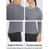 image:imagebaleaf Womens Soft Athletic TShirt03heather Light Grey