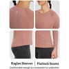 image:imagebaleaf Womens Soft Athletic TShirt05heather Orange Red