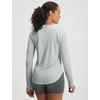 image:imagebaleaf Womens Sun Shirts UPF 50 UV Protection Long Sleeve V Neck Lightweight Breathable Quick Dry Tops Hiking RunningLight Gray