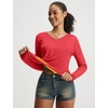 image:imagebaleaf Womens Sun Shirts UPF 50 UV Protection Long Sleeve V Neck Lightweight Breathable Quick Dry Tops Hiking RunningRed
