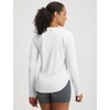 image:imagebaleaf Womens Sun Shirts UPF 50 UV Protection Long Sleeve V Neck Lightweight Breathable Quick Dry Tops Hiking RunningWhite