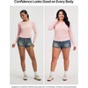 image:imagebaleaf Womens UPF 50 Long Sleeve Sun Shirts Crop Rash Guard UV Workout Tops SPF Slim Fit Lightweight Athletic HikingPink