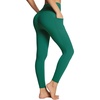 image:imagebaleaf Women Workout Leggings with Pockets High Waisted Tummy Control Yoga  78 ankle length leggings Tummy Control Super soft amp stretchy Great for running hiking or casual wearDark Green