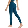 image:imagebaleaf Womens 25 High Waisted Compression Yoga Leggings  No Front Seam Lycra Stretchy Petite LengthUltra Soft Mid Compression 1 Back Pocket to Hold Small ThingsBlue