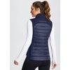 image:imagebaleaf Womens Lightweight Warm Puffer Vest Winter Running Sleeveless Jacket  Zip Pockets amp Soft Curve Design Windproof WaterResistant and Noiseless Fabric Suitable for Running Hiking in 20F60FBlue