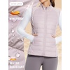 image:imagebaleaf Womens Lightweight Warm Puffer Vest Winter Running Sleeveless Jacket  Zip Pockets amp Soft Curve Design Windproof WaterResistant and Noiseless Fabric Suitable for Running Hiking in 20F60FLight Purple