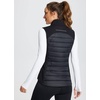 image:imagebaleaf Womens Lightweight Warm Puffer Vest Winter Running Sleeveless Jacket  Zip Pockets amp Soft Curve Design Windproof WaterResistant and Noiseless Fabric Suitable for Running Hiking in 20F60FBlack