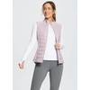 image:imagebaleaf Womens Lightweight Warm Puffer Vest Winter Running Sleeveless Jacket  Zip Pockets amp Soft Curve Design Windproof WaterResistant and Noiseless Fabric Suitable for Running Hiking in 20F60FLight Purple
