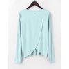 image:imagebaleaf Womens Long Sleeve Workout Tops Running Sun Shirts Split Back  UPF 50 Quick Dry Lightweight Breathable Moisturewicking SPF UV for Athletic Gym Hiking Tennis OutdoorLight Green