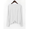 image:imagebaleaf Womens Long Sleeve Workout Tops Running Sun Shirts Split Back  UPF 50 Quick Dry Lightweight Breathable Moisturewicking SPF UV for Athletic Gym Hiking Tennis OutdoorWhite