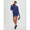 image:imagebaleaf Womens Long Sleeve Workout Tops Running Sun Shirts Split Back  UPF 50 Quick Dry Lightweight Breathable Moisturewicking SPF UV for Athletic Gym Hiking Tennis OutdoorNavy Blue