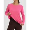image:imagebaleaf Womens Long Sleeve Workout Tops Running Sun Shirts Split Back  UPF 50 Quick Dry Lightweight Breathable Moisturewicking SPF UV for Athletic Gym Hiking Tennis OutdoorPink