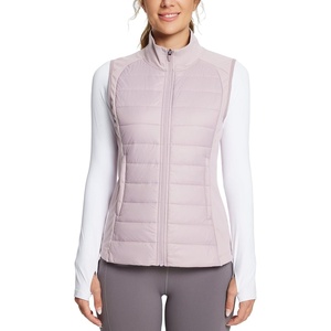 image:imagebaleaf Womens Lightweight Warm Puffer Vest Winter Running Sleeveless Jacket  Zip Pockets amp Soft Curve Design Windproof WaterResistant and Noiseless Fabric Suitable for Running Hiking in 20F60FLight Purple