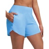 image:imagebaleaf Womens 4 High Waisted Swim Board Shorts Quick Dry UPF50 with Zipper PocketsBlue