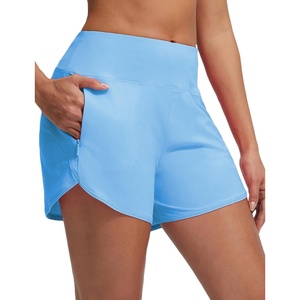 image:imagebaleaf Womens 4 High Waisted Swim Board Shorts Quick Dry UPF50 with Zipper PocketsBlue