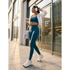 image:imagebaleaf High Waisted Leggings for Women Tummy Control Yoga Workout Pants  25 Workout Leggings with Back Waist Pocket Ultra Soft Medium SupportBlue