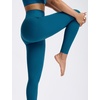 image:imagebaleaf High Waisted Leggings for Women Tummy Control Yoga Workout Pants  25 Workout Leggings with Back Waist Pocket Ultra Soft Medium SupportBlue
